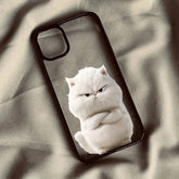 Funny Cool Cat Clear Shockproof TPU Case for iPhone – Slim Animal Design